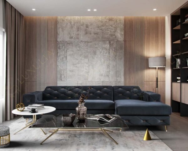 Zinc Fabric Corner Sofa 1